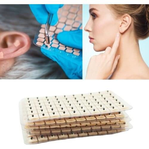 Acupuncture Ear Plant Seeds Massage Paste Disposable Ear Stickers Bean Massagee Auricular Ear Press Seed Pad Acupressure Kit