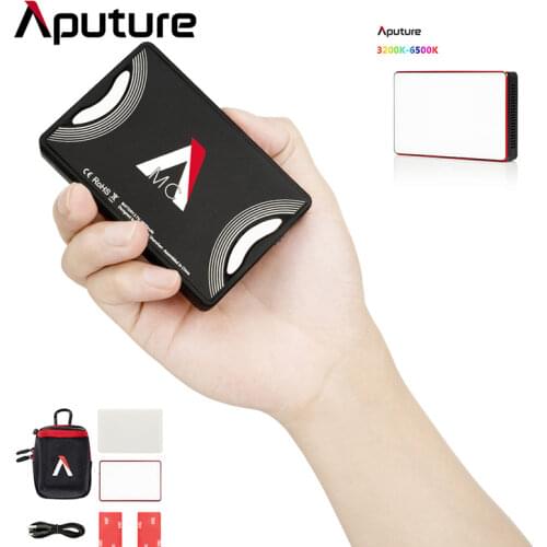 Aputure AL-MC Photography Lighting Portable LED Light 3200K-6500K RGB HSI/CCT/FX Lighting Video Light Selfie for Canon Nikon