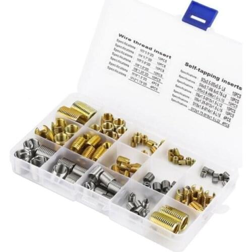 116 PCS thread repair assortment, thread inserts, threaded bushing M 3 - M 12