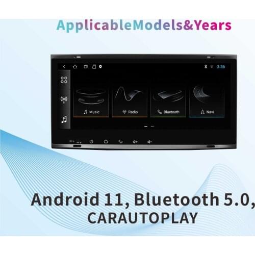 WINHONGTEK 8.8inch 2+96G 2 Din DAB Android 11 Car Stereo GPS Navigation Radio RDS for VW Touareg/Multivan/T5 Califomia 2003-2012