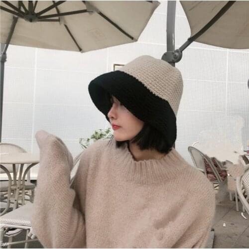 Women Girl Beret French Artist Warm Winter Spring Beanie Hat Cap Vintage Plain Beret Hats Patchwork Color Lady Present Summer