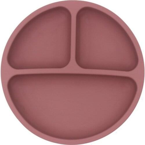 Baby Safe Silicone Dining Plate Solid Cute Cartoon Children Dishes Suction Toddle Training Tableware Kids Feeding Bowls