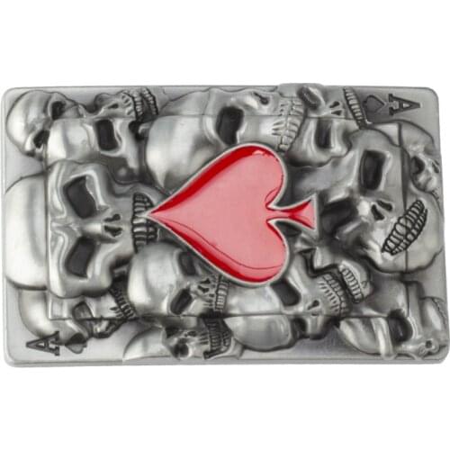 Skull skeleton belt buckle Belt DIY accessories Western cowboy style Smooth belt buckle Punk rock style k28