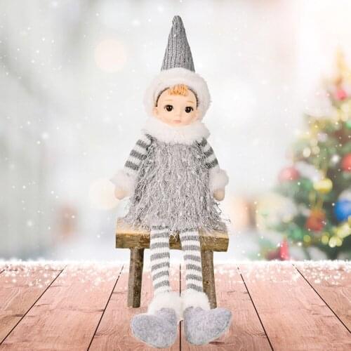Decoration Ornaments Tree Hanging Doll Christmas Festive Angel Crafts Elves Simulation Childrens Gifts Boy And Girl Pendant