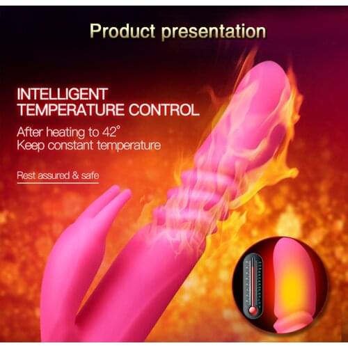 Dildo Clitoris Vibrator Intelligent Heating Dildo Vibrator 12 frequency 4 Speed Female Masturbation Clitoris Massager Sex Toys