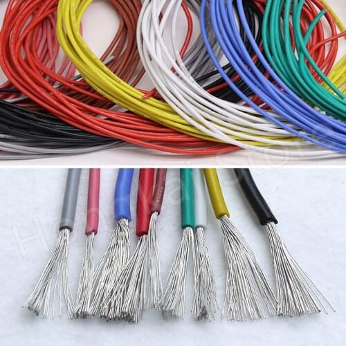 Gray UL3239 Flexible Silicone Cable Wire 30 28 26 24 22 20 18 16 14AWG Tinned Copper High Temperature Wires