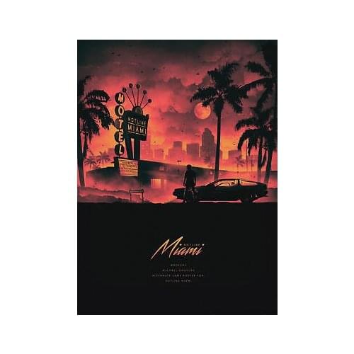Hotline Miami Digital Art Film Print Silk Poster Home Wall Decor 24x36inch