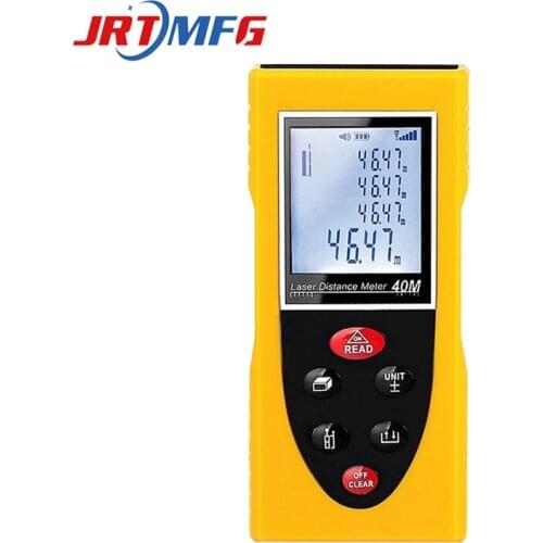 JRTMFG Laser Rangefinder Electronic Measurer USB Charging Battery Powered Dual Power Supply Mode Infrared Laser Distance Meter