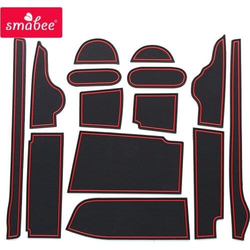 Smabee Gate slot mats For DAIHATSU TANTO LA600S/LA610S Interior Door Pad/Cup Dust mats Water Coaster Non-slip
