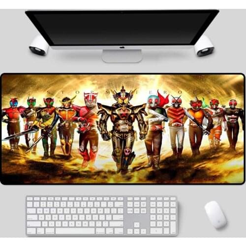 Mairuige Best selling Kamen Rider pattern mouse pad, large multi-size non-slip desk pad pc computer office game keyboard pad