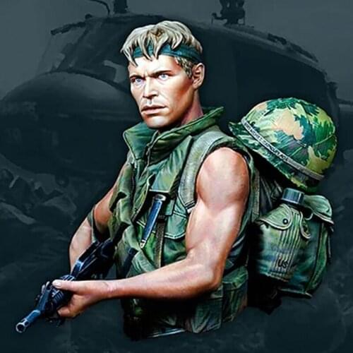 1/10 Resin Bust Building Kit U.S. Soldier