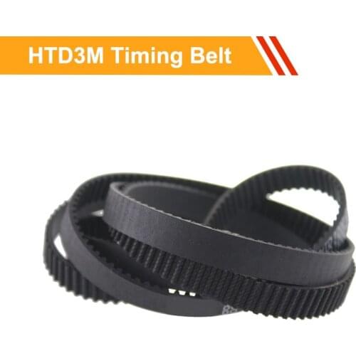 HTD3M Closed loop Transmission Belt Length 927/939/945/1002/1005/1014mm Rubber Gear Belt 10/15mm Belt Width Toothed Belt