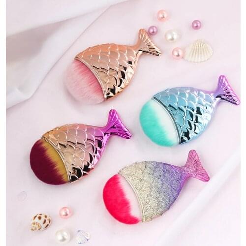 4 Types Nail Brush Plastic Cleaner for Acrylic Nails Art Manicure Care Accessory Cleaning Remove Dust Powder