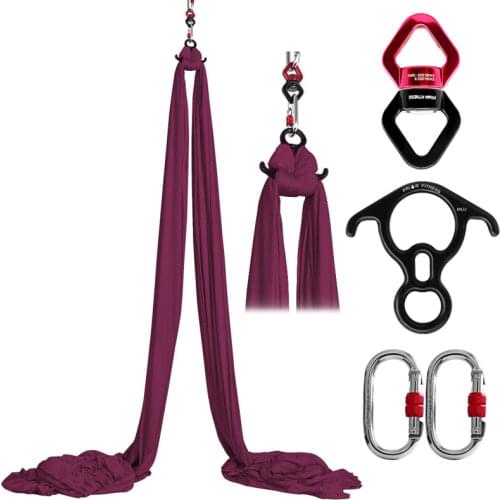 Professional Aerial Yoga Silk 18 Yards/16.5m Fabric for Acrobatic Outdoor Aerial Silks Equipment