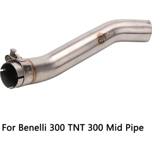 Mid Pipe for Benelli 300 TNT 300 Motorcycle Exhaust Pipe Slip On 51mm Escape Stainless Steel Middle Link Pipe 48/51mm