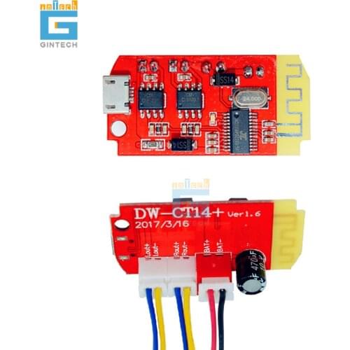 CT14 Mini 4.2 Stereo Bluetooth Power Amplifier Board Module 5V F Class 5W Miniature Charging Port DIY