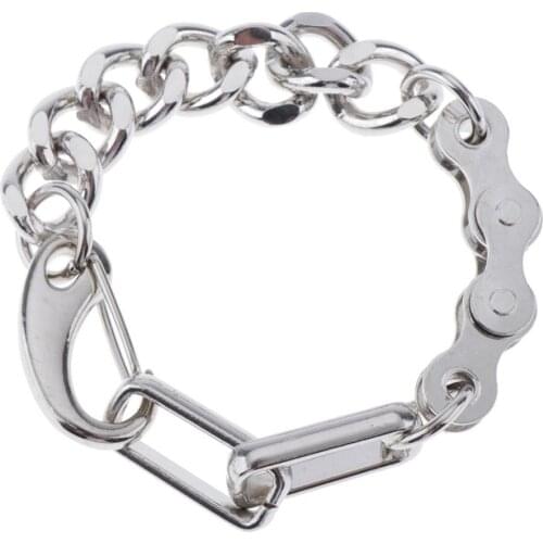 Punk Choker Necklace Alloy Bracelet Bangle Geometry Connector Charms Jewelry