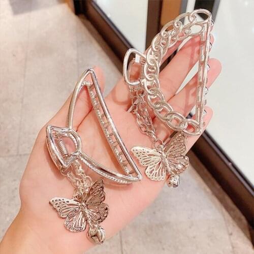2021 Woman Metal Hair Claws Hair Accessories Chic Barrettes Hairclips Hairpins Ladies Hairgrip Headwear Girls Ornaments Crab