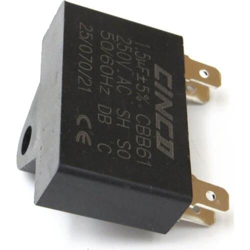 1.5uF 250V CBB61 Motor Run Capacitor Ceiling motor fan Start exhaust ventilating Air Conditioner Capacitor 250VAC 1.5mf 1.5mfd