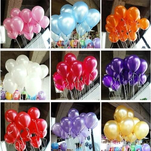 10/20/30/50Pcs 10inch(25cm) Pearl Latex Balloons Happy Birthday Party Wedding Christmas Decorations Balloon Kids Air Balls