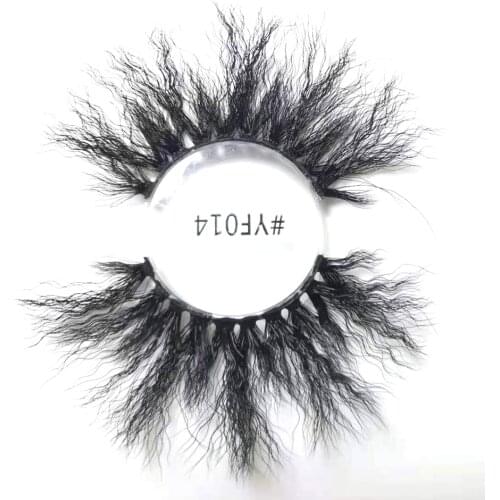 2020 Fluffy Mink Lashes Short Messy Wispy Natural Eyelashes 22mm-25mm Hamdmade Real 3D Mink Eyelashes Makeup False Lashes