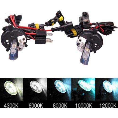 35W 55W HID Xenon lamp H4-2 9004 9007 H13 Car Headlight Ballast halogen and Xenon 12V Headlight Conversion Kit 6000K 4300k 8000k