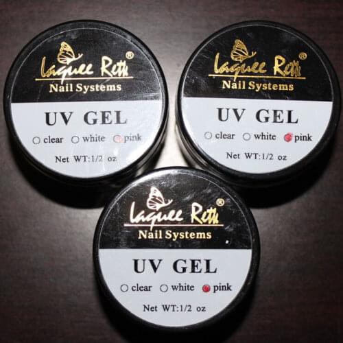 Laquee Rattle 3 Pcs PINK Nail Gel Polish Nail Art UV Gel Nail Polish Lamp Primer Systems