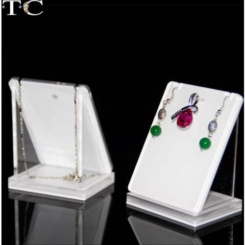 Acrylic Necklace Display Stand Jewelry Earring Display Stand Plexiglass Jewelry Counter Window Pendant Display Stand