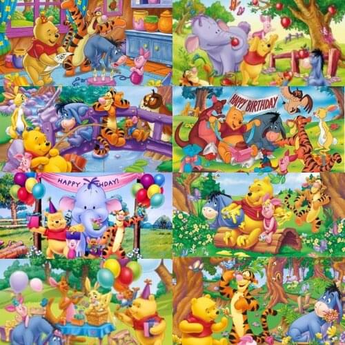 DIY 5D Diamond Painting Disney Winnie The Pooh Diamond Embroidery Full Dill Mosaic Crafts for Child Home Decor Cross Stitch Kits