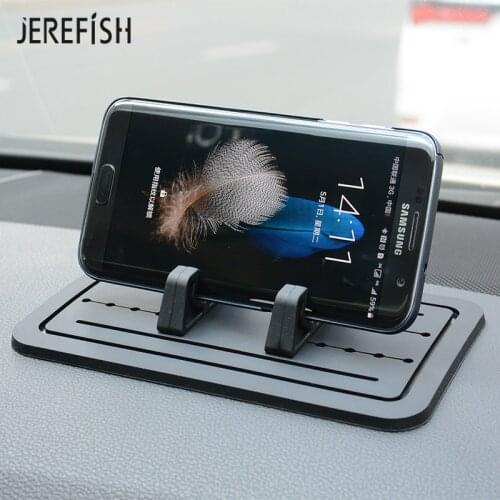JEREFISH Car Pad with Sticky Gel Points Universal Silicon Mat for Various Dashboards Phone Mount Holder for iPhone X 8 7 Galaxy