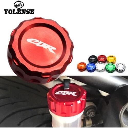 For HONDA CBR150R CBR125R CBR250R CBR250 CBR300R CBR400R CBR500RR Motorcycle CNC Rear Brake Reservoir Cover Caps