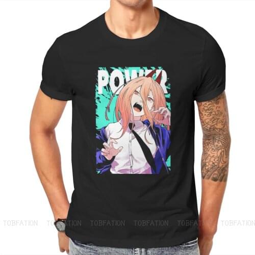 Chainsaw Man Denji Manga Power T Shirt Harajuku Grunge High Quality Tshirt Loose Crewneck Short Sleeve