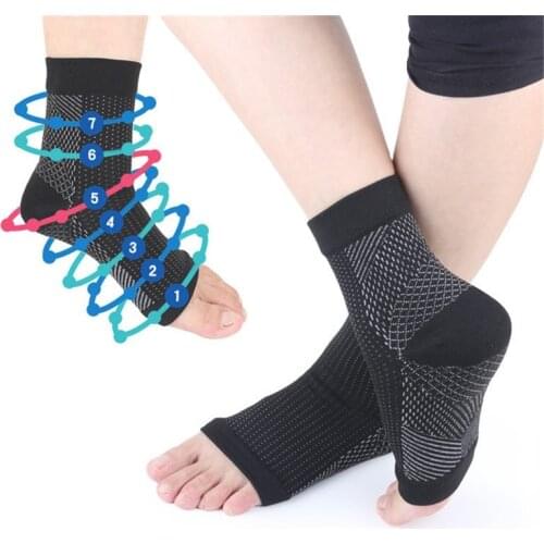 Anti-fatigue Ankle Heels Compression Sleeves Foot Support Sport Pain Relief Socks Unisex Plantar Fasciitis Socks