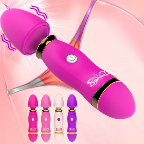 Small Magic Wand Vibrators G Spot Massage Stick Vaginal Clitoral Stimulation Vibrator Sex Toys Masturbator For Woman Men Couples