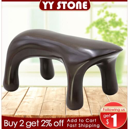 5A grade Original Si Bin Bian stone massage guasha kit point massage dog 140x70x75mm 100% original