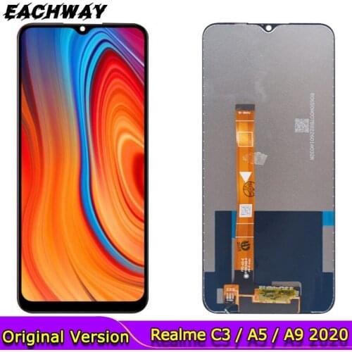 Original Screen For 6.57" OPPO realme C3 LCD Display + Touch Screen Digitizer Replacement For OPPO realme C3 RMX2027 LCD Screen