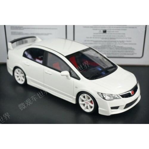 Otto 1:18 Honda civic Type-R FD2 JDM Collection Edition Resin Metal Diecast Model Race Car Ornaments Toys