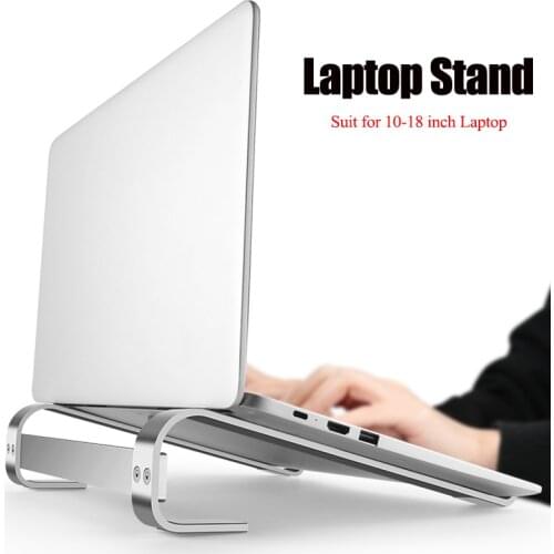 Aluminum Laptop Stand Portable Notebook Support Holder For Macbook Air Pro Anti-Slip Computer Cooling Bracket For 10-18 inch