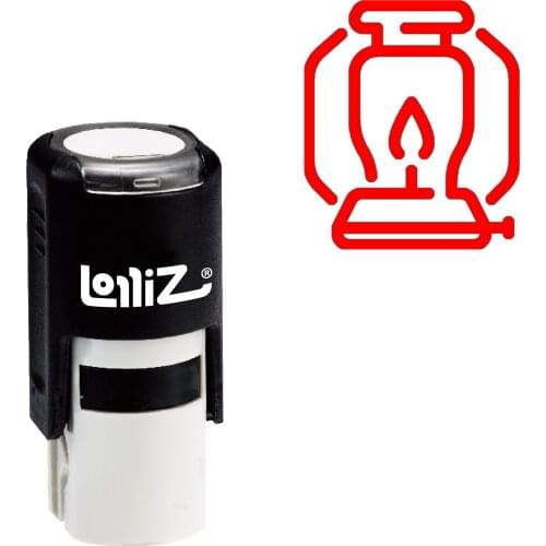 LolliZ Lantern Self-Inking Rubber Stamp - Modern Symbol Series