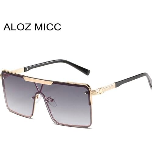 Fashion One Piece Goggle Sunglasses Men Women New Oversized Vintage Shades Sun Glasses Women Metal Eyeglasses Ladies Eyewear