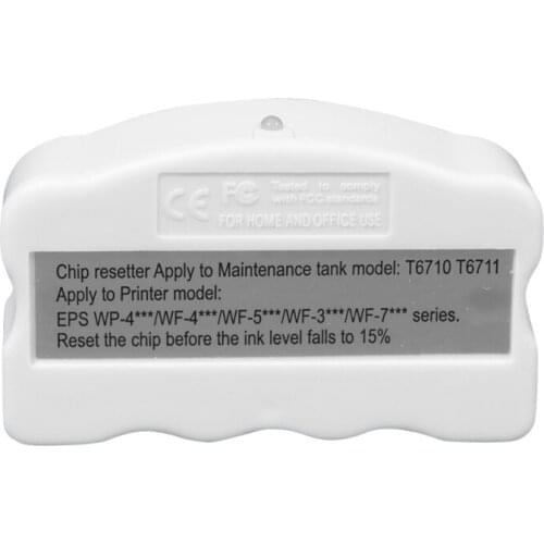 T6710 T6711 Maintenance Tank Chip Resetter For Epson WF-3640 WF-3620 WF-3720 WF-3725 WF-7710 WF-7720 WF-7715 WF-7725 printers