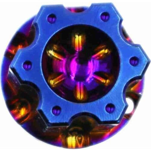 Universal Burn Blue DIY Key Cover Case Shell Motorcycle Car ATV Aluminum Personalized Titanium Key Head