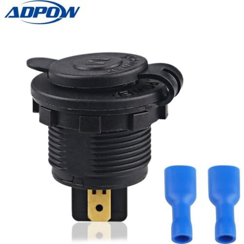 Waterproof 12V Cigarette Lighter Power Outlet Car Motorcycle Boat for European Cigarette Lighter Power Socket