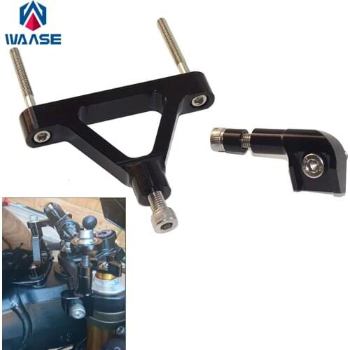 Motorcycle CNC Aluminium Steering Stabilizer Damper Mounting Bracket For Kawasaki Ninja ZX-6R ZX6R 2007-2008