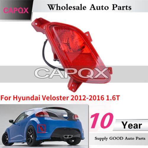 CAPQX For Hyundai Veloster 2012 2013-2016 1.6T Rear Fog light brake light Foglight rear bumper reflector Fog lamp 92405 2V000
