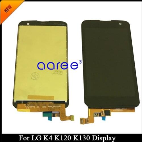 100% tested Grade AAA LCD Display For LG K4 K120 LCD For LG LG K130 display LCD Screen Touch Digitizer Assembly