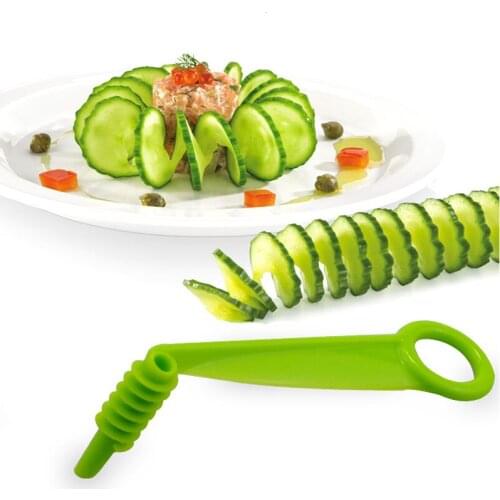 1PC Patato Spiral Cutter Carrot Screw Slicer Fruit Vegetable Rotary Knife Garnishes Kitchen Accessories Small Gadgets