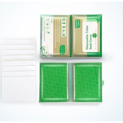 5packs 50pcs/lot Disposable Toilet Seat Cover 100% Waterproof Safety Travel/Camping Bathroom Accessiories Mat Portable