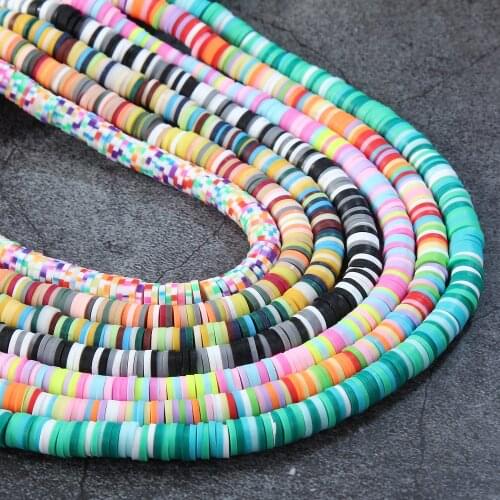 6mm Polymer Clay Chip Beads Loose Spacer Clay Slice Flake for Diy Boho Jewelry Making Bracelet Earring Necklace Accessories