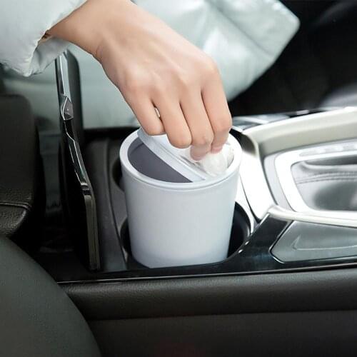 Car Garbage Can with Lid Car Trash Bin Home Room Garbage Dust Case Holder Bin Car Basket Car Accessories Trash Can Garbage Bin